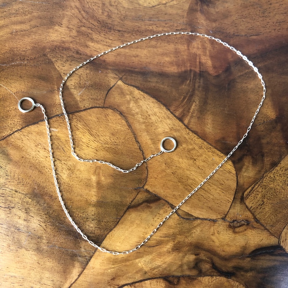 ❌SOLD❌ Marla Aaron yellow gold fine chain - Picture 2 of 2